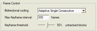 DivX codec - frame control