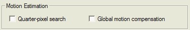 DivX codec - motion estimation