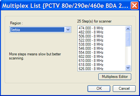 ProgDVB - DVB-T2 - PCTV nanoStick T2 290e - Serbia